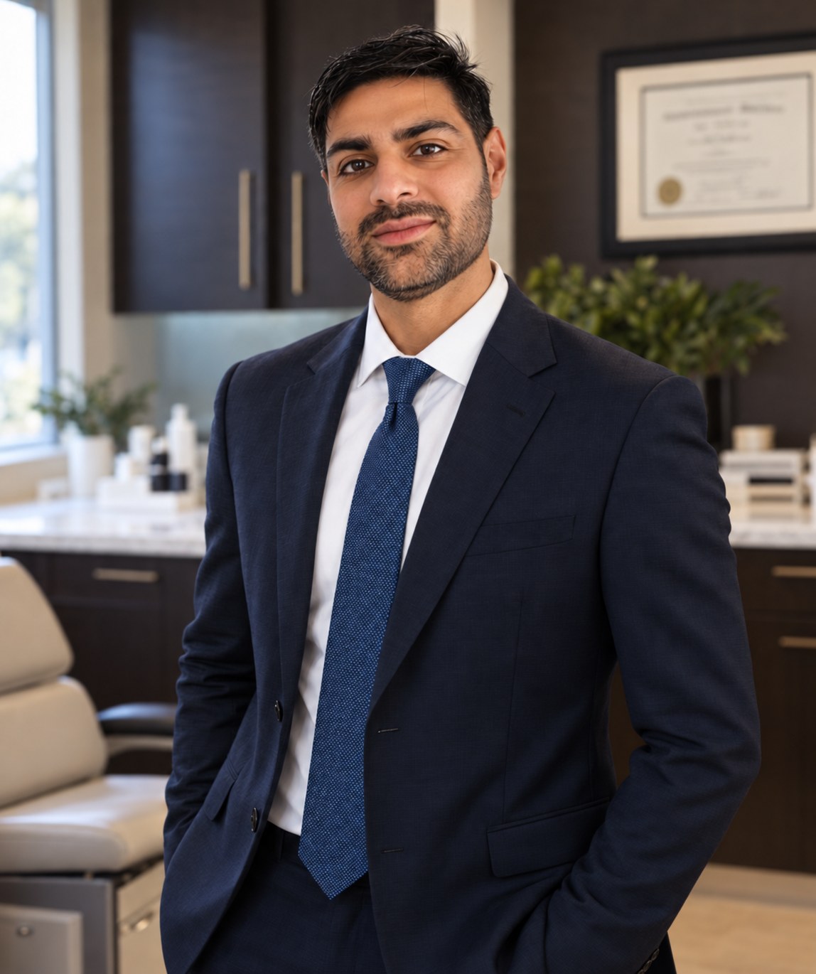 Dr. Gibran Shaikh, board-certified dermatologist